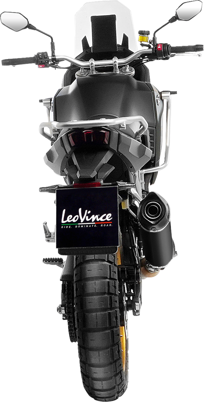LEOVINCE LV One Slip-On Muffler - Black Stainless Steel 14451EBU