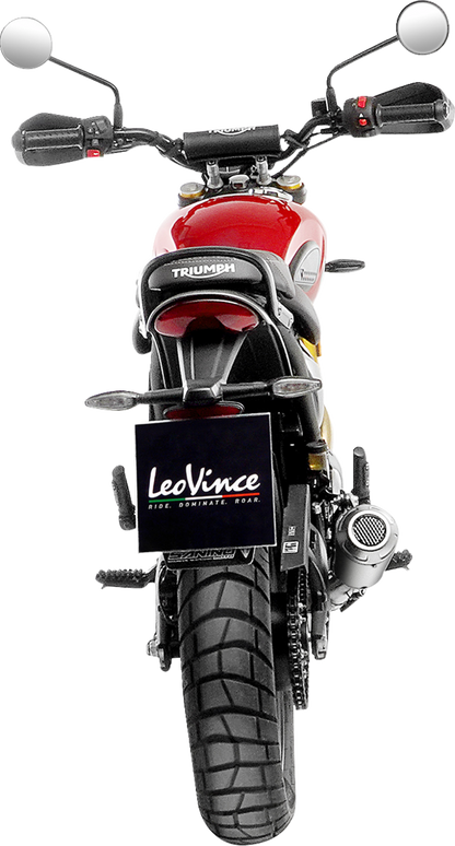 LEOVINCE LV-10 Slip-On Muffler - Stainless Steel - Scrambler/Speed 400 15268U