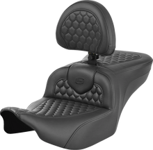 SADDLEMEN Roadsofa™ Seat - with Backrest - Honeycomb - FLTR/FLHX '23-'24 823-07-189B0