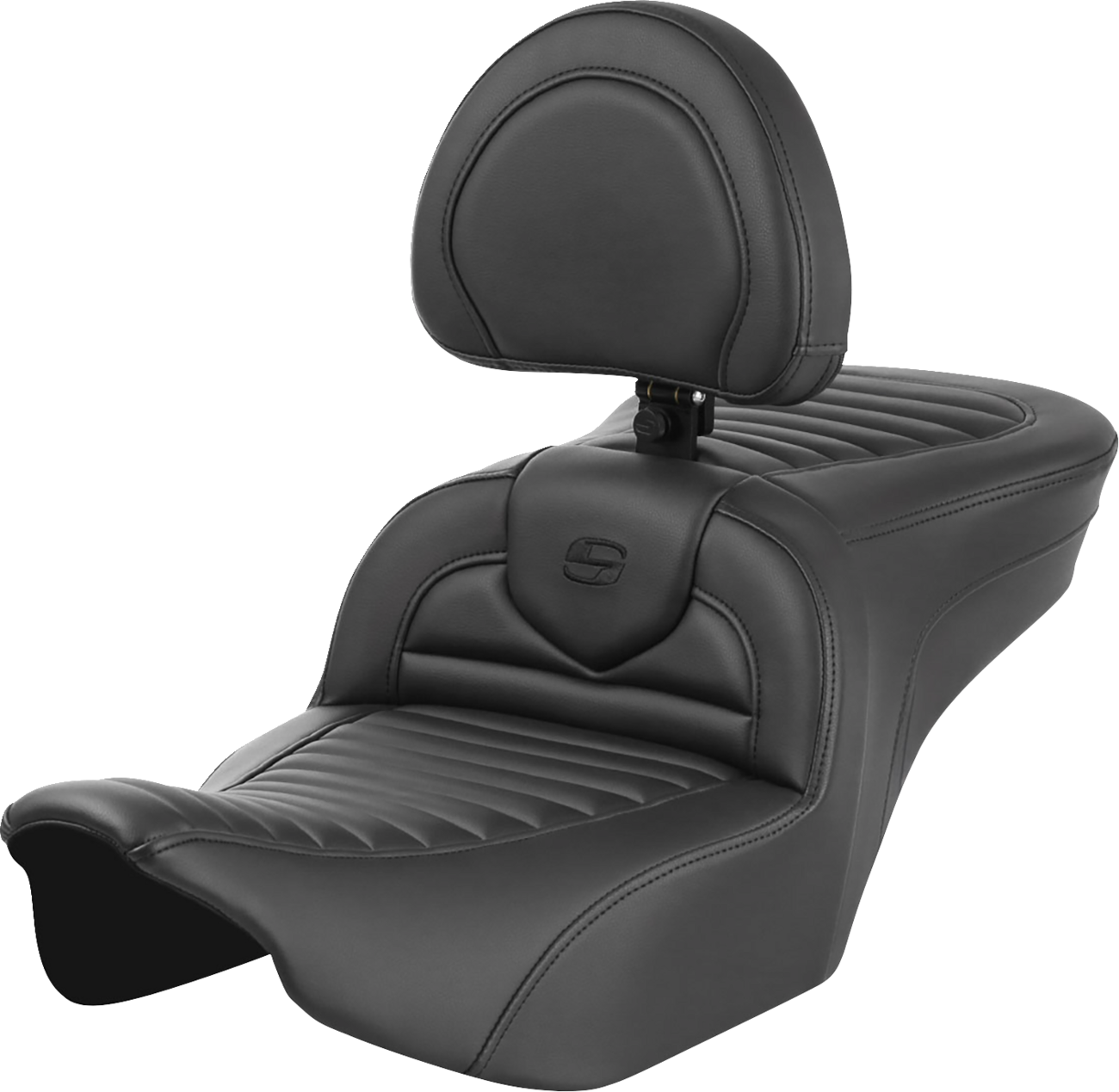 SADDLEMEN Roadsofa™ Seat - with Backrest - Tuck-n-Roll - FLTR/FLHX '23-'24 823-07-202B0