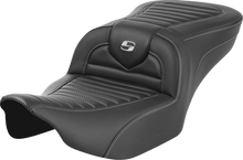 SADDLEMEN Roadsofa™ Seat - without Backrest - Tuck-n-Roll - Carbon Fiber - FLTR/FLHX '23-'24 823-07-20400