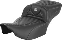 SADDLEMEN Roadsofa™ Extended Reach Seat - without Backrest - Tuck-n-Roll - Carbon Fiber - FLTR/FLHX '23-'24 823-07-20500