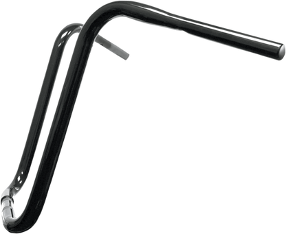 LA CHOPPERS 1-1/4" Handlebar - Ape Hanger - 16" - TBW - Black LA-7310-16B