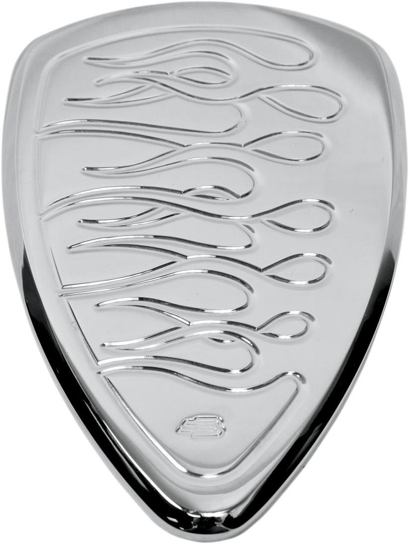 BARON Replacement BAK Air Cleaner Cover - Flame - Chrome BA-2800-03