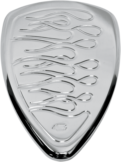 BARON Replacement BAK Air Cleaner Cover - Flame - Chrome BA-2800-03