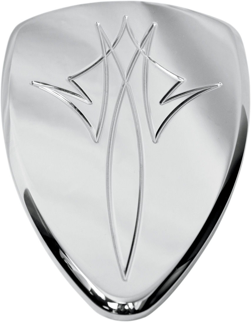 BARON Replacement BAK Air Cleaner Cover - Pinstripe - Chrome BA-2800-13