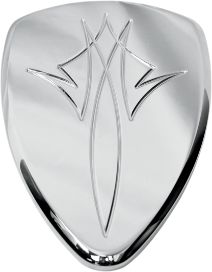 BARON Replacement BAK Air Cleaner Cover - Pinstripe - Chrome BA-2800-13