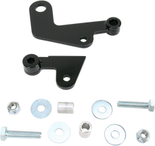 BARON Shock Drop Bracket Lowering Kit - Rear - Lowers 1.50" - Black BA-7500-66