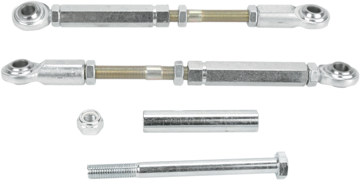 BARON Shock Drop Bracket Lowering Kit - Rear - Lowers 1"-2" - Silver BA-7500-20