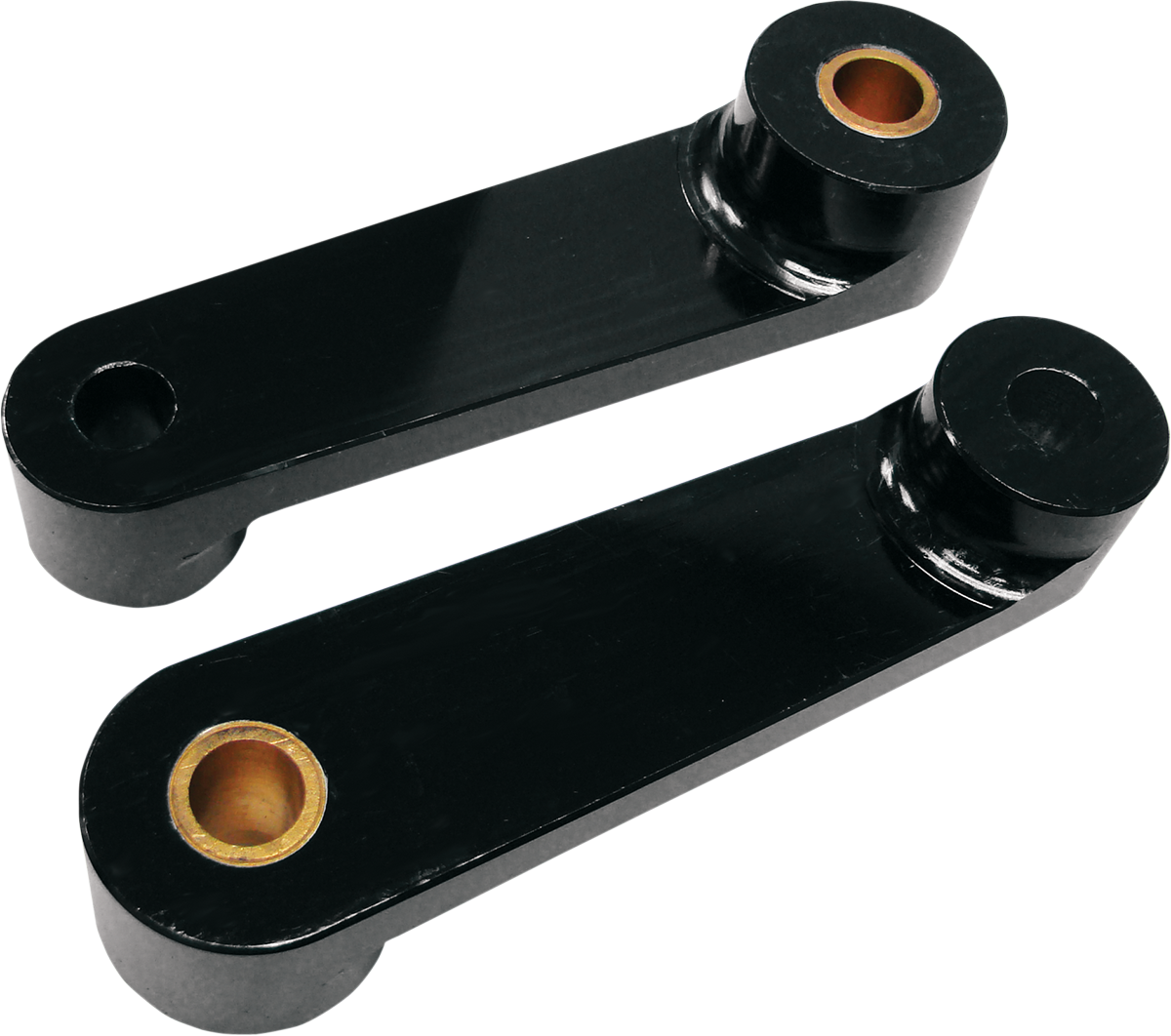 BARON Shock Drop Bracket Lowering Kit - Rear - Lowers 2" - Black BA-7500-81