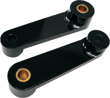 BARON Shock Drop Bracket Lowering Kit - Rear - Lowers 2" - Black BA-7500-81
