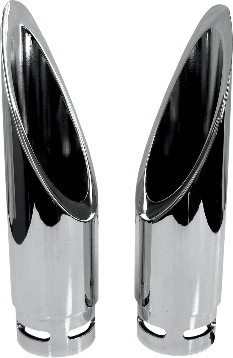 BARON Family Jewel Exhaust Tip - Chrome - Xtreme Slash BA-1100-00