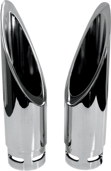 BARON Family Jewel Exhaust Tip - Chrome - Xtreme Slash BA-1100-00