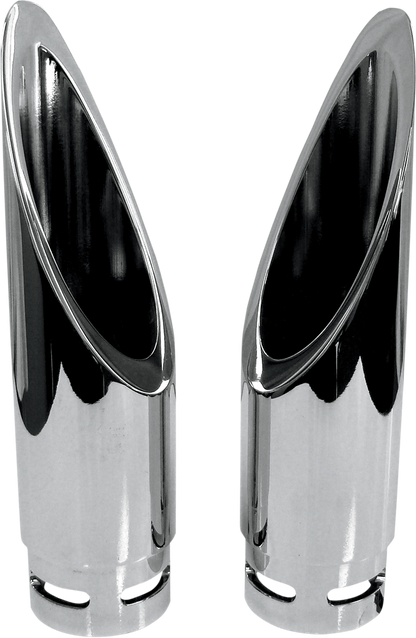 BARON Family Jewel Exhaust Tip - Chrome - Xtreme Slash BA-1100-00