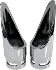 BARON Family Jewel Exhaust Tip - Chrome - Scalloped BA-1100-01