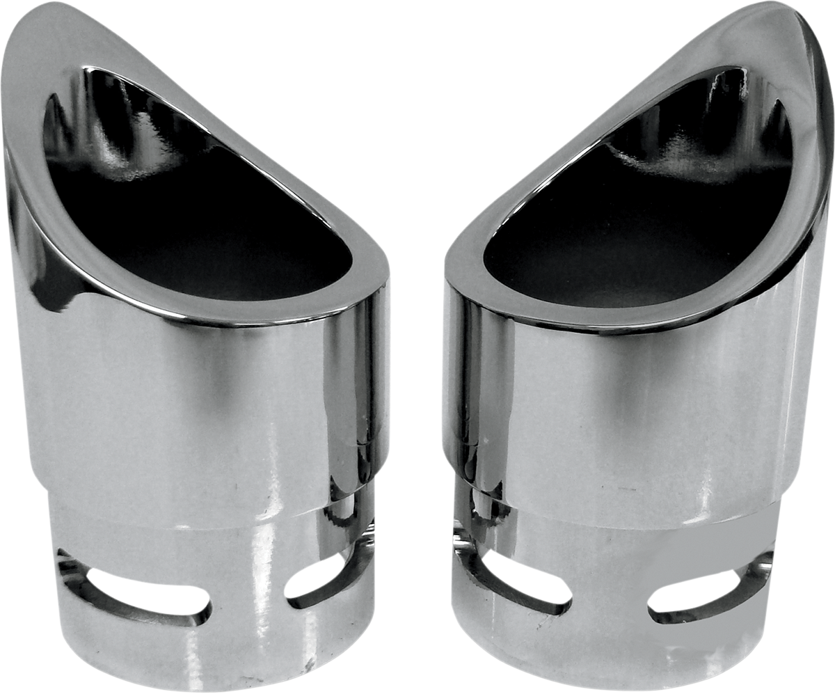 BARON Family Jewel Exhaust Tip - Chrome - Mini Scalloped BA-1100-02