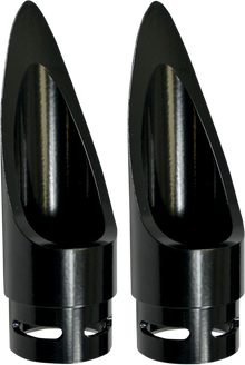 BARON Family Jewel Exhaust Tip - Black - Scalloped BA-1100-01B
