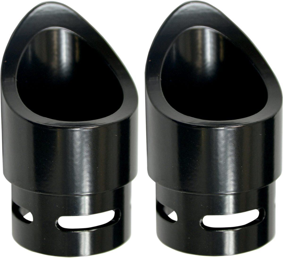 BARON Family Jewel Exhaust Tip - Black - Mini Scalloped BA-1100-02B