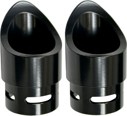 BARON Family Jewel Exhaust Tip - Black - Mini Scalloped BA-1100-02B