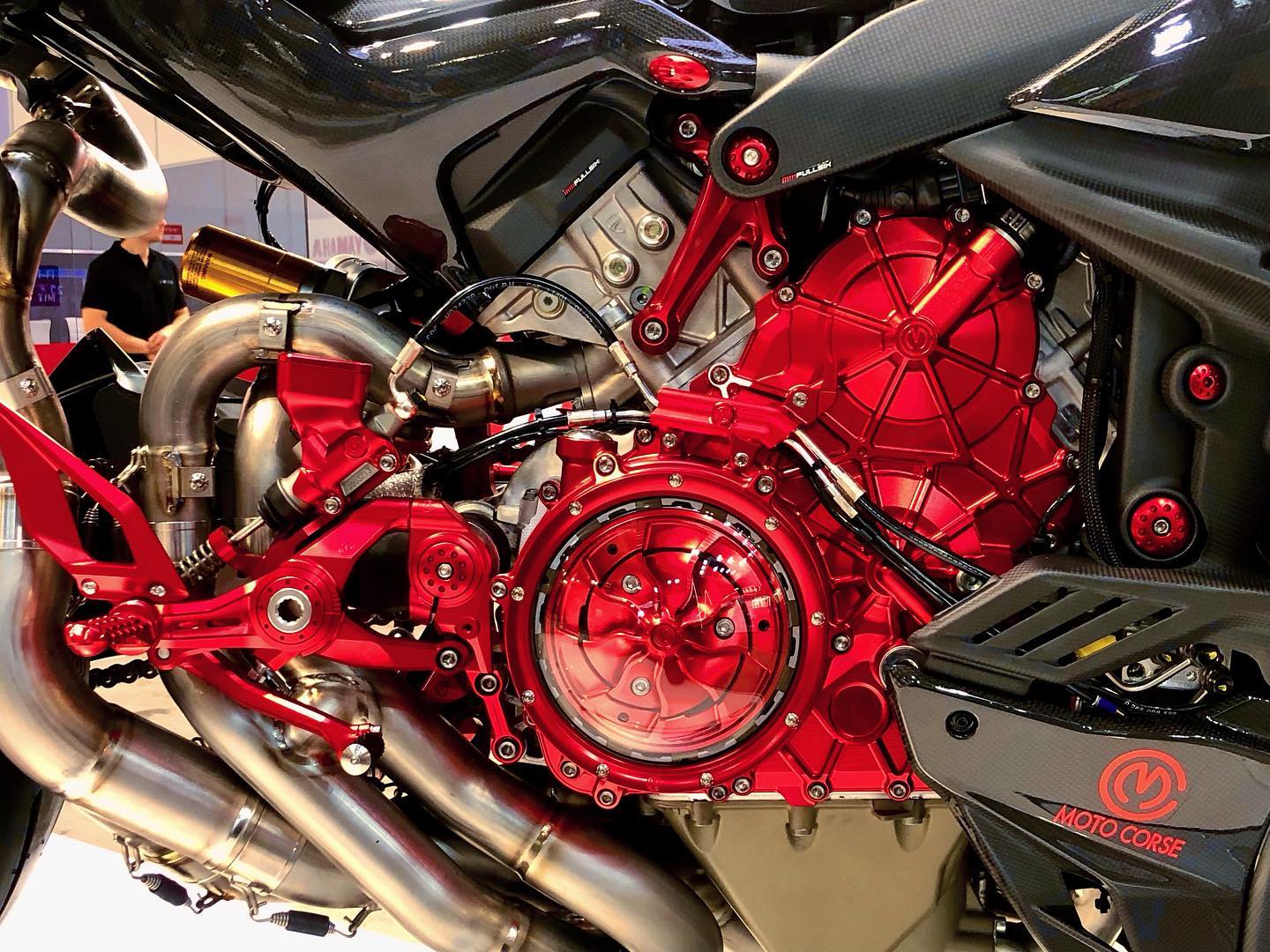 Motocorse Billet Aluminum Clutch Crankcase Cover for the Ducati Multistrada V4