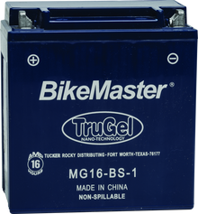 BikeMaster TruGel Battery MG16-BS-1