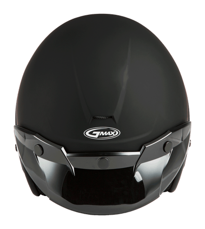Of 2 Open Face Helmet Matte Black Xl