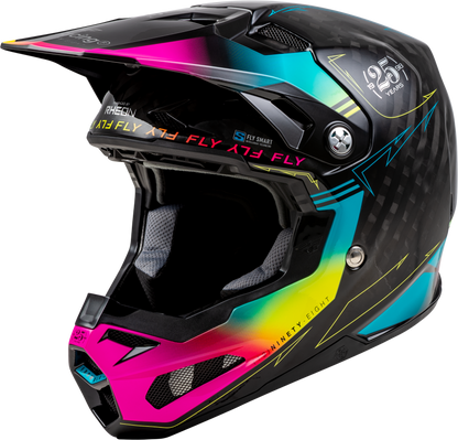 Formula S Carbon Legacy Helmet Black/Electric Blu/Fuschia 2x