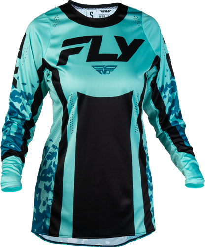 Women's Lite Flake Jersey Aqua/Teal/Black 2x