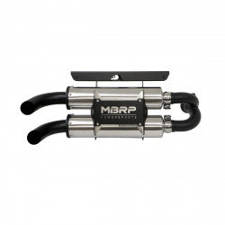 Dual Stacked Slip On System W/ Performance Muffler Blk Tip