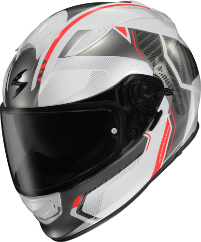 Ryzer Full Face Helmet Switch White/Grey Lg