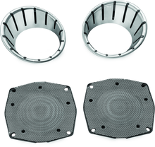 Kuryakyn LED Speaker Bezels 96-13 Touring Models Chrome