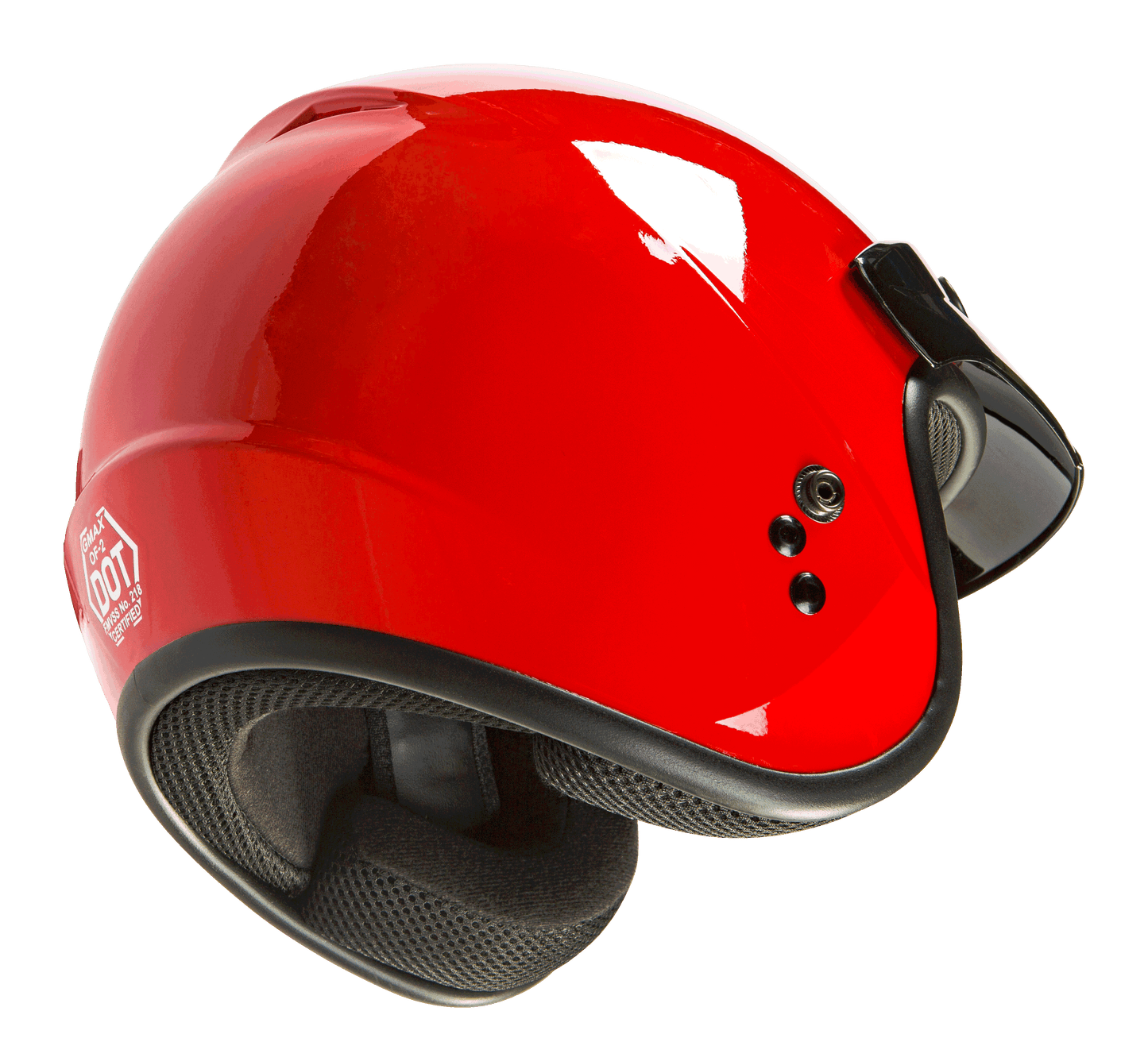Of 2 Open Face Helmet Red 2x