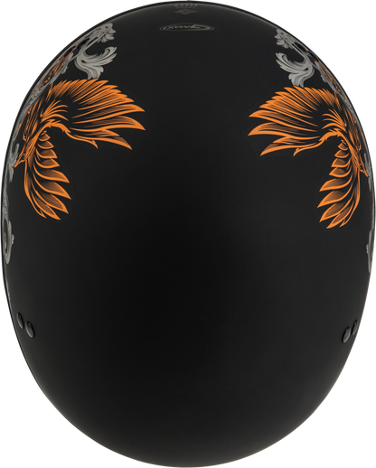 Hh 65 Corvus Helmet Matte Black/Silver/Orange Sm