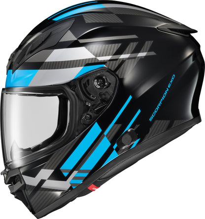 Exo R430 Full Face Helmet Paradox Light Blue Lg