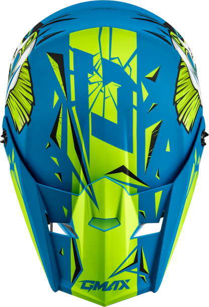 Youth Mx 46y Unstable Helmet Matte Blue/Green Yl