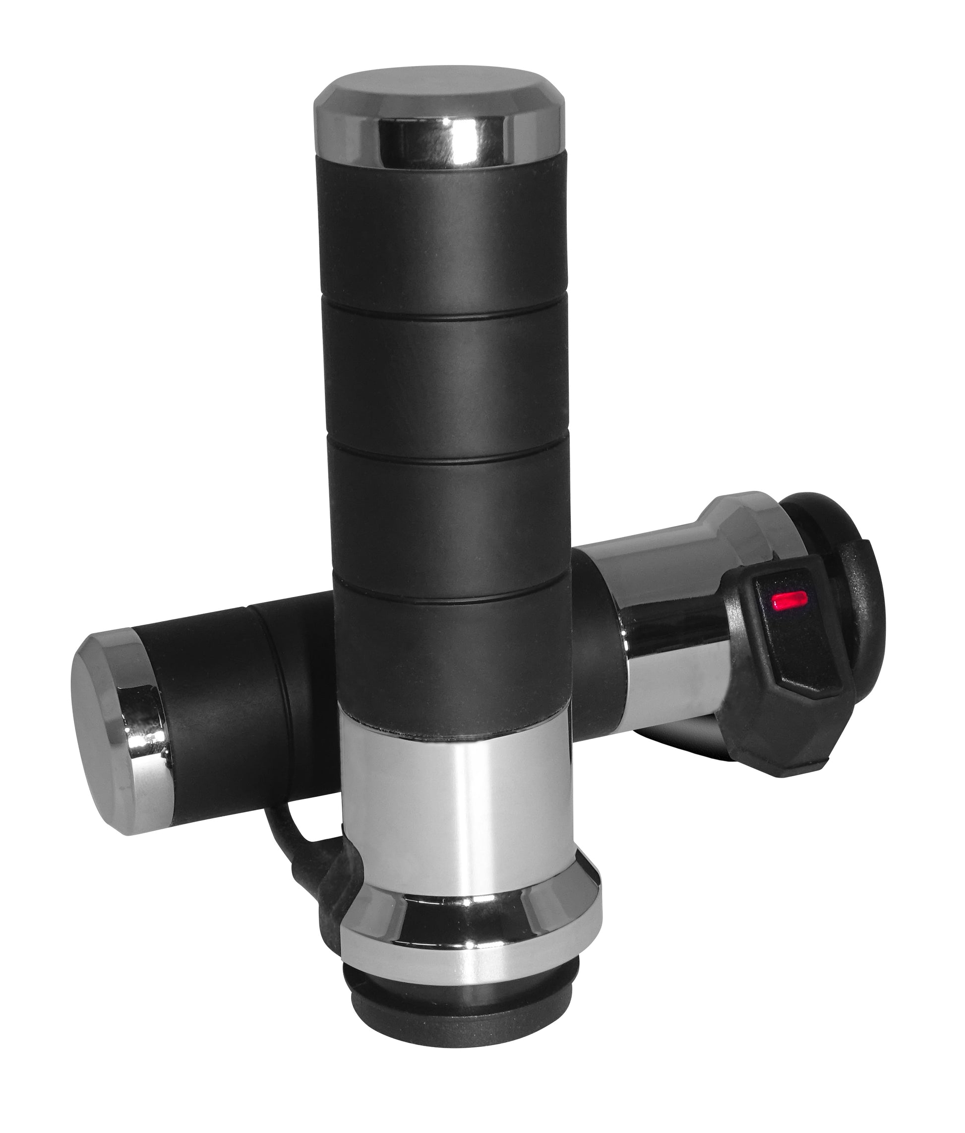 Titan X Heated Grips Chrome Electric Throttle