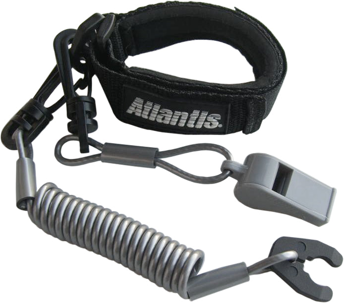 Pro Floating Wrist Lanyard Red W/Whistle