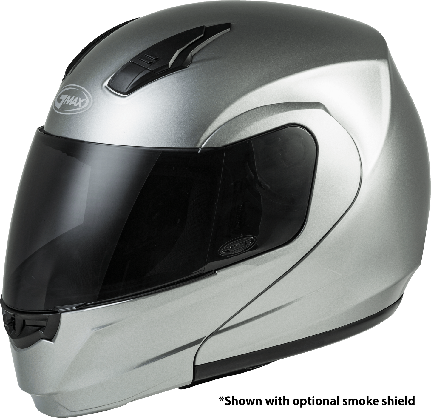 Md 04 Modular Helmet Metallic Silver 3x