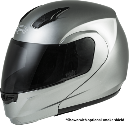 Md 04 Modular Helmet Metallic Silver Lg