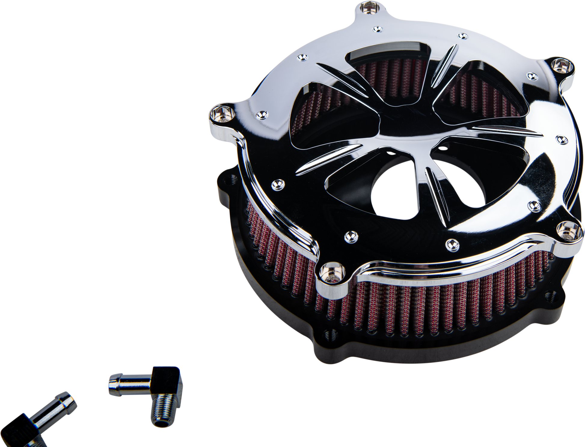 Commodore Air Cleaner Kit Chrome W/ Clear Window