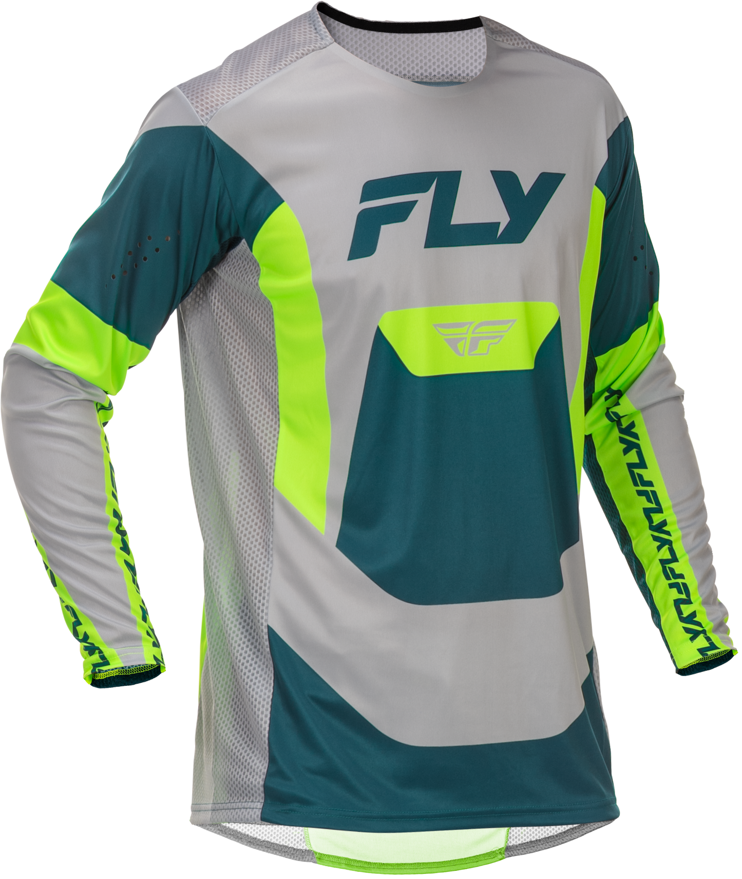 Lite Jersey Grey/Lime/Teal Md