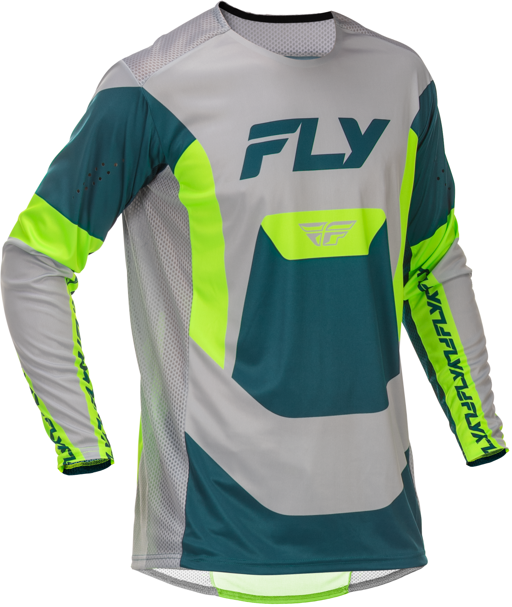 Lite Jersey Grey/Lime/Teal Lg