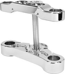 4 Deg Raked Tripple Trees 49mm Chrome Fxbr