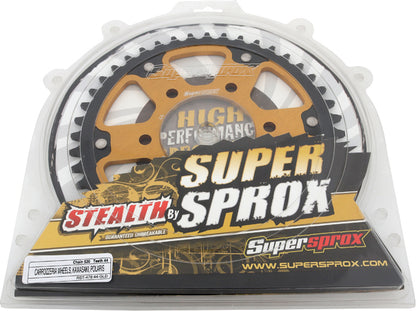 Rear Stealth Sprocket Alu/Stl 44t 520 Gld Kaw/Pol