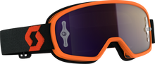 Youth Buzz Mx Pro Goggle Orng/Blk W/Purple Chrome Works