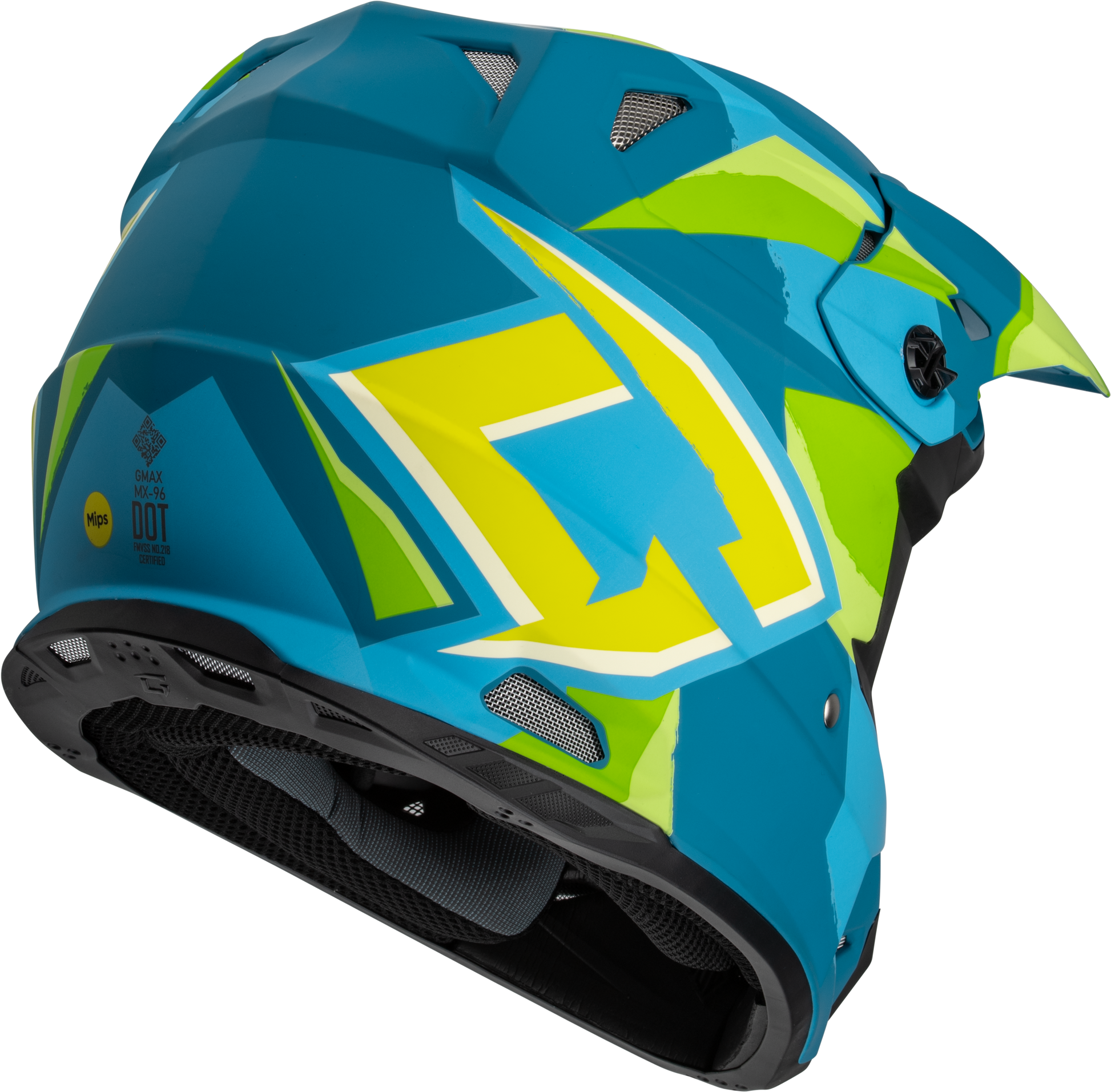Mx 96 Splinter Helmet Matte Blue/Green Xl