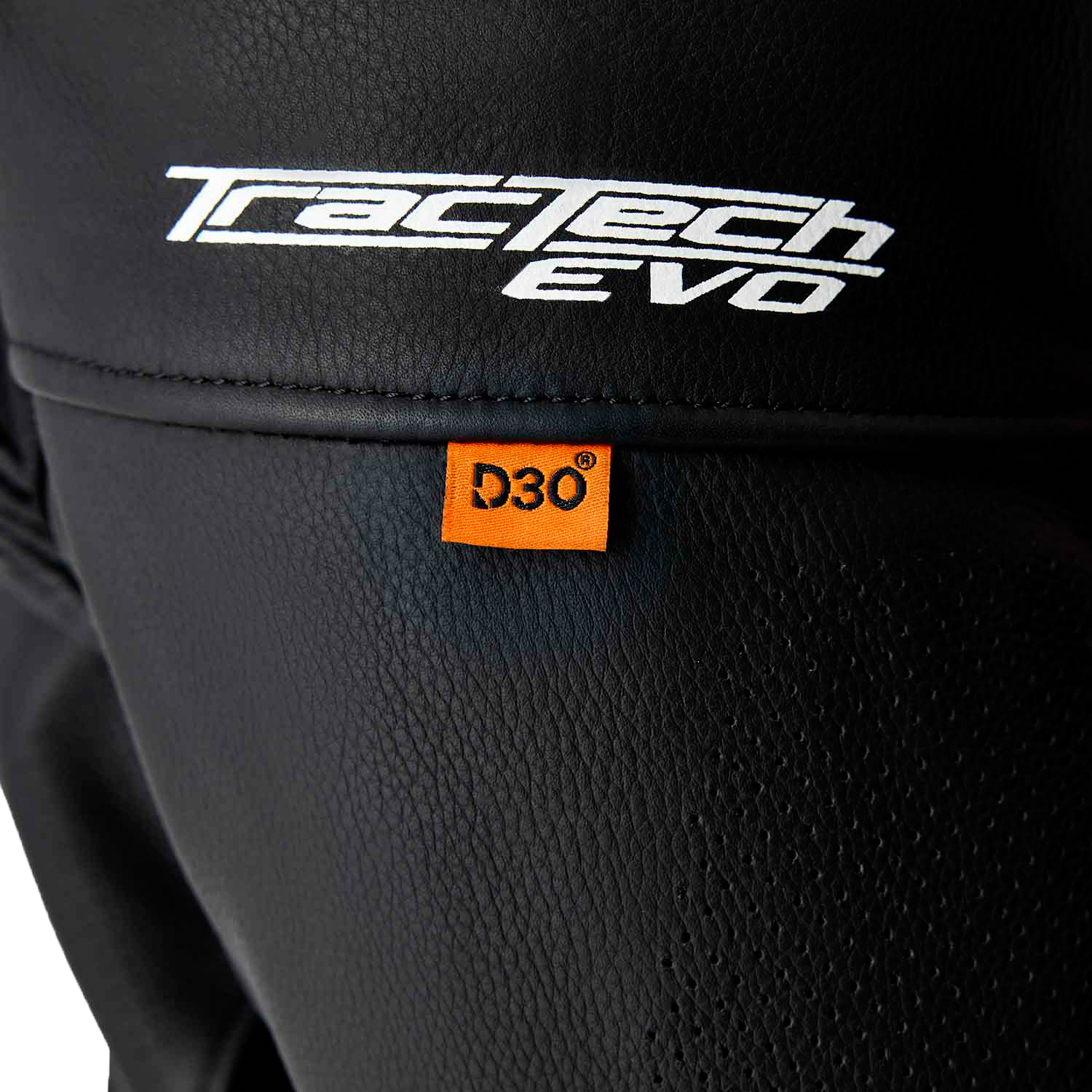 Tractech Evo D3o Jacket Blk/Flo Red Leather Md