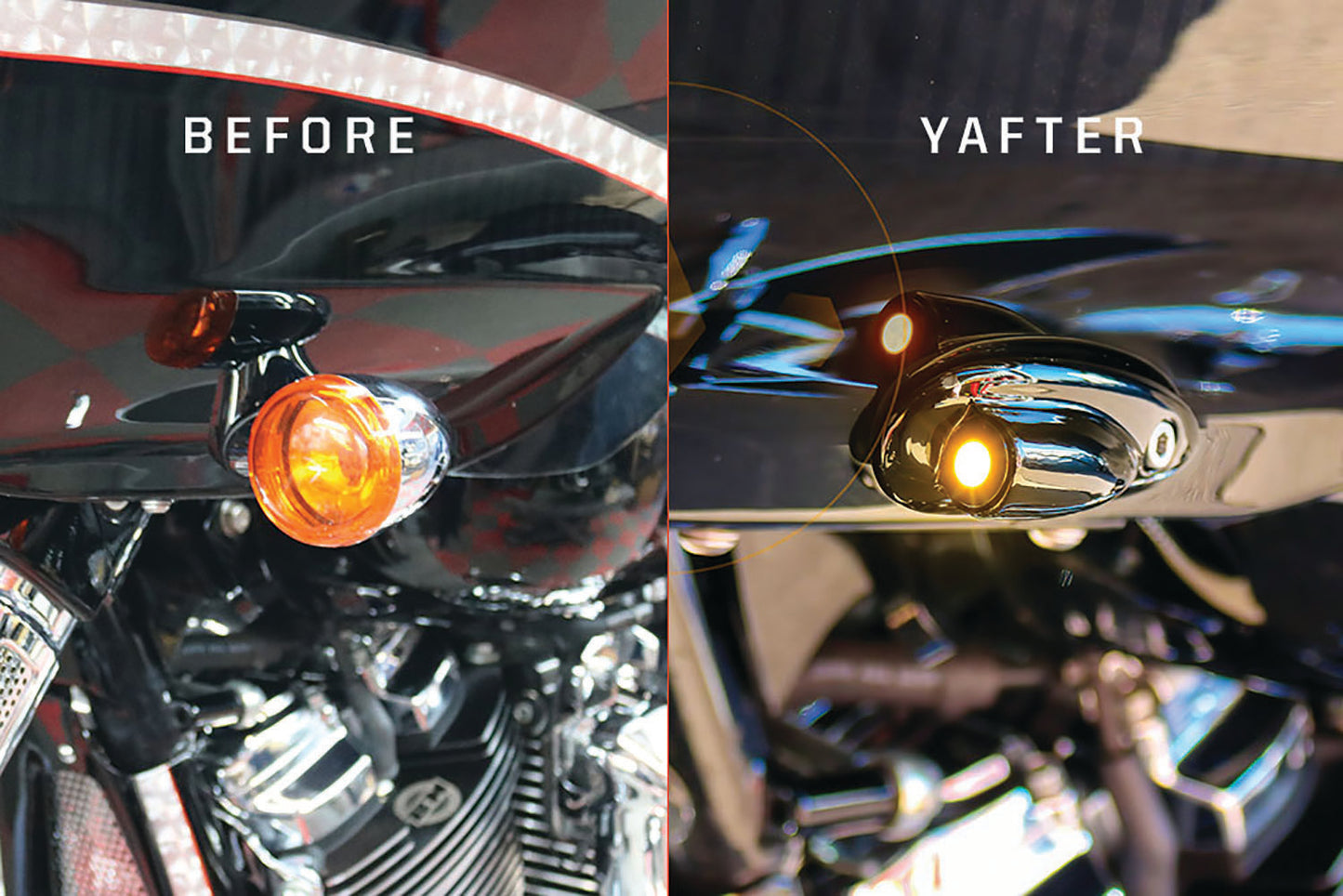 Lightning Bullet Kit Chrome Running Light Fltr