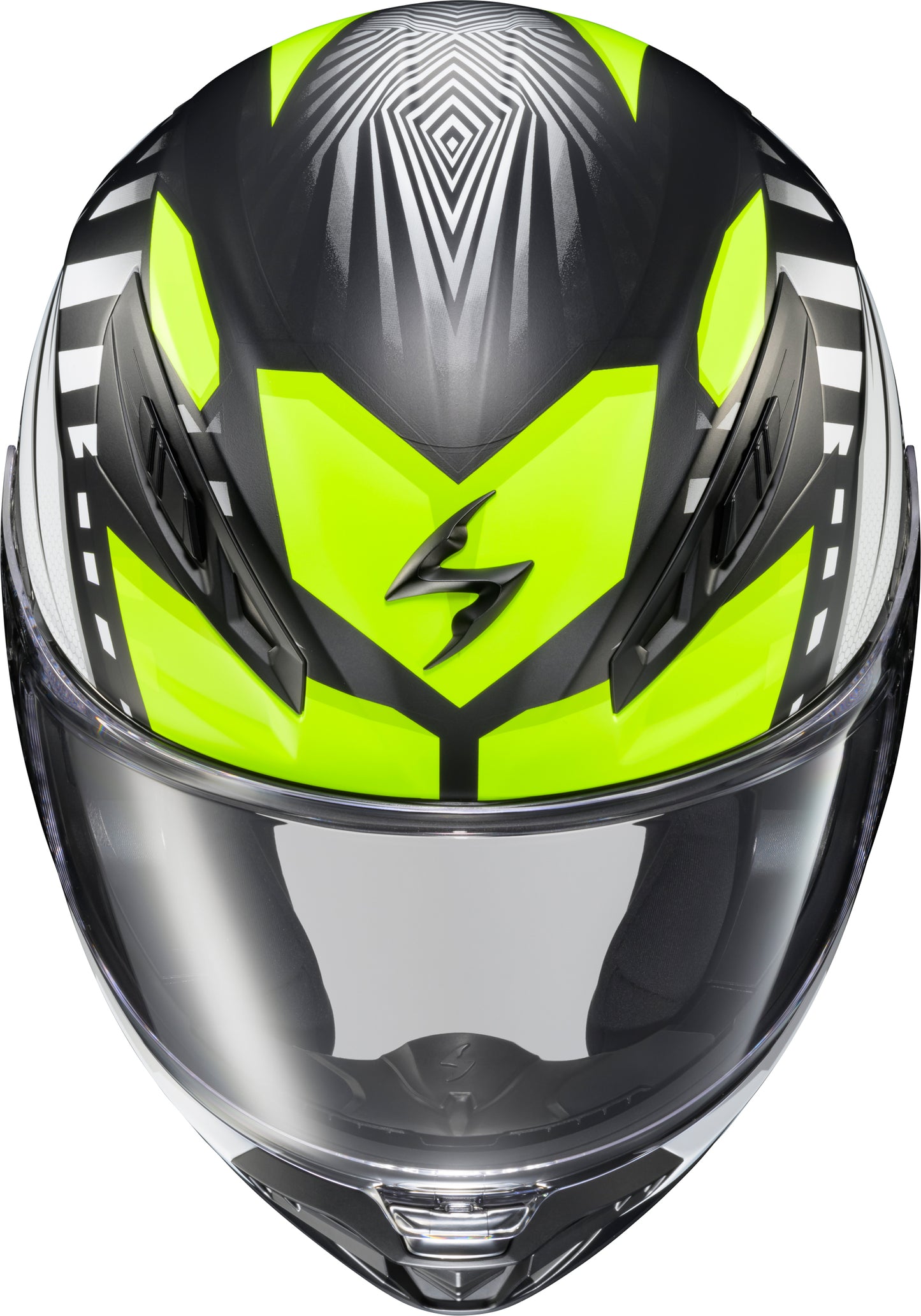Exo R430 Full Face Helmet Head Trip Hi Viz Lg