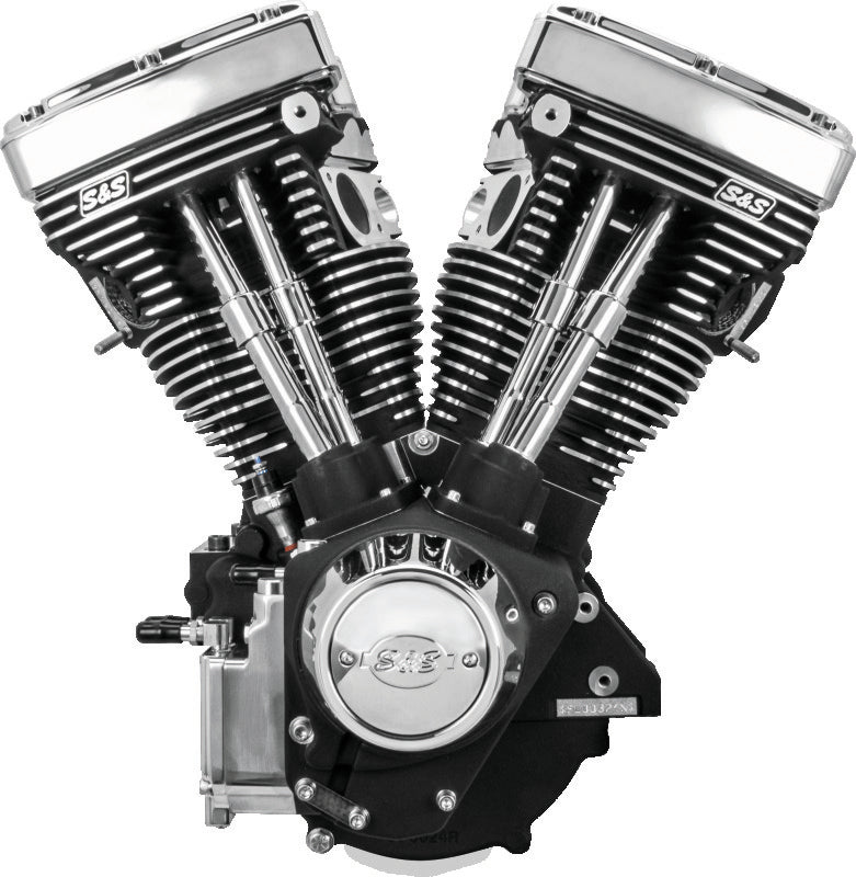 S&S Cycle 84-99 BT V111 Long Block Engine - Wrinkle Black